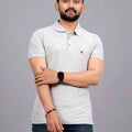 Men's Polo Collar T-Shirt — Grey
