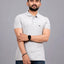 Men's Polo Collar T-Shirt — Grey