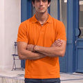 Men's All-Over Printed Polo Collar T-Shirt — Orange