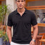 Men's Polo Collar T-Shirt — Black