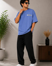 Men's Pure Cotton Pocket T-Shirt — Purple — Thumbnail 5