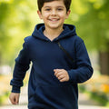 Kids Unisex 100% Cotton Printed Night Suit & Pyjama Set — Navy Blue