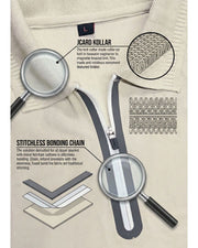 Men Polo Collar Pockets T-shirt — Beige — Thumbnail 8