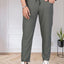 Men Mid-Rise Track Pants — Olive