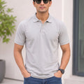 Men's Polo Collar T-Shirt — Grey