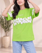 Divra Clothing Women Floral Print Round Neck T-Shirt — White — Thumbnail 7
