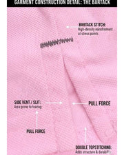 Men's Polo Collar Pockets T-Shirt — Pink — Thumbnail 4